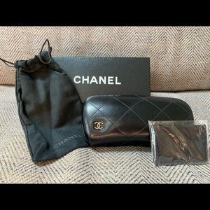 CHANEL Sunglass Case, Cloth, Box and Soft Case